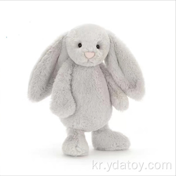귀여운 봉제 회색 토끼 인형